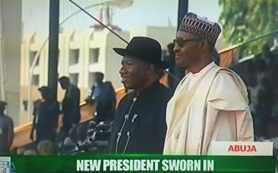 The moment Mohammadu Buhari  sworn-in as the president of Nigeria(pictures) p