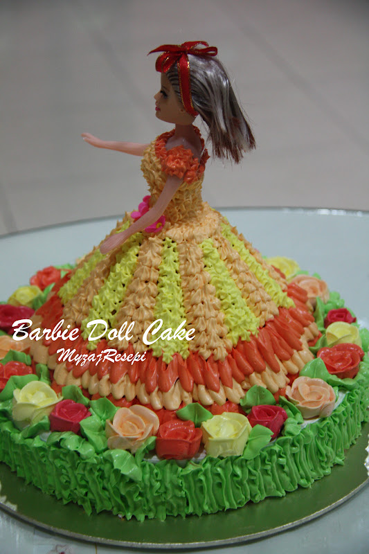 JOM MASAK: My Barbie Doll Cake