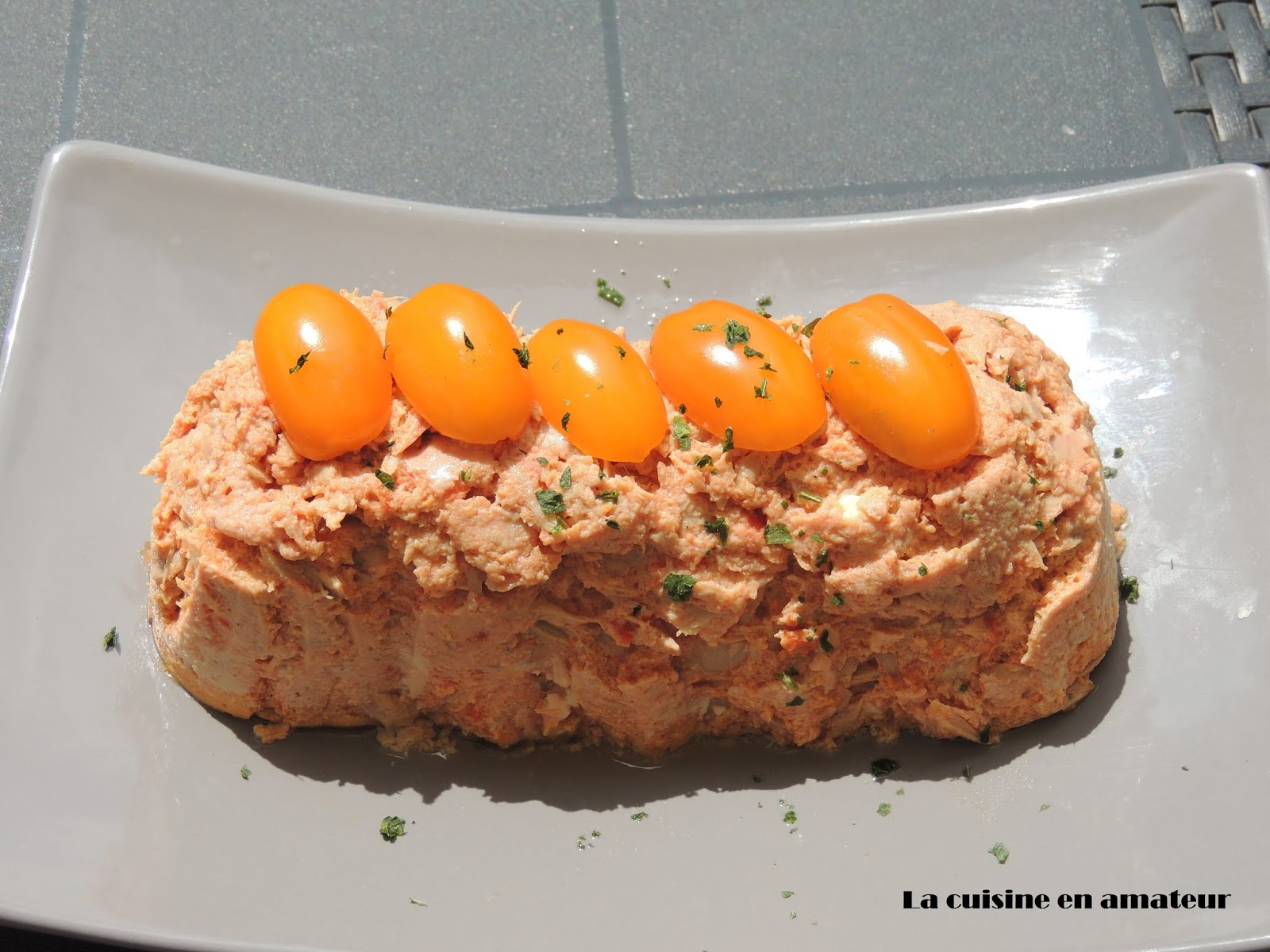 La cuisine en amateur de Maryline Terrine de thon à la tomate au Cookéo