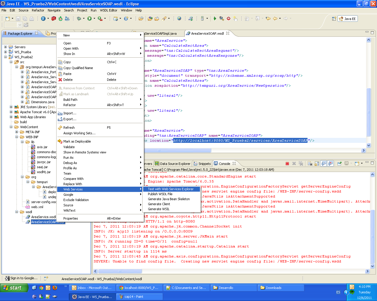 Java Frameworks & APIs: Web Services - Apache AXIS - Tutorial I