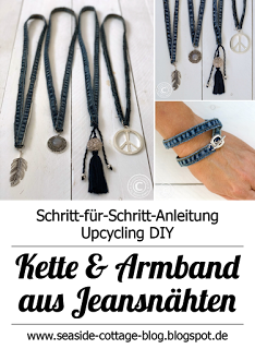 Schmuck aus alten Jeans