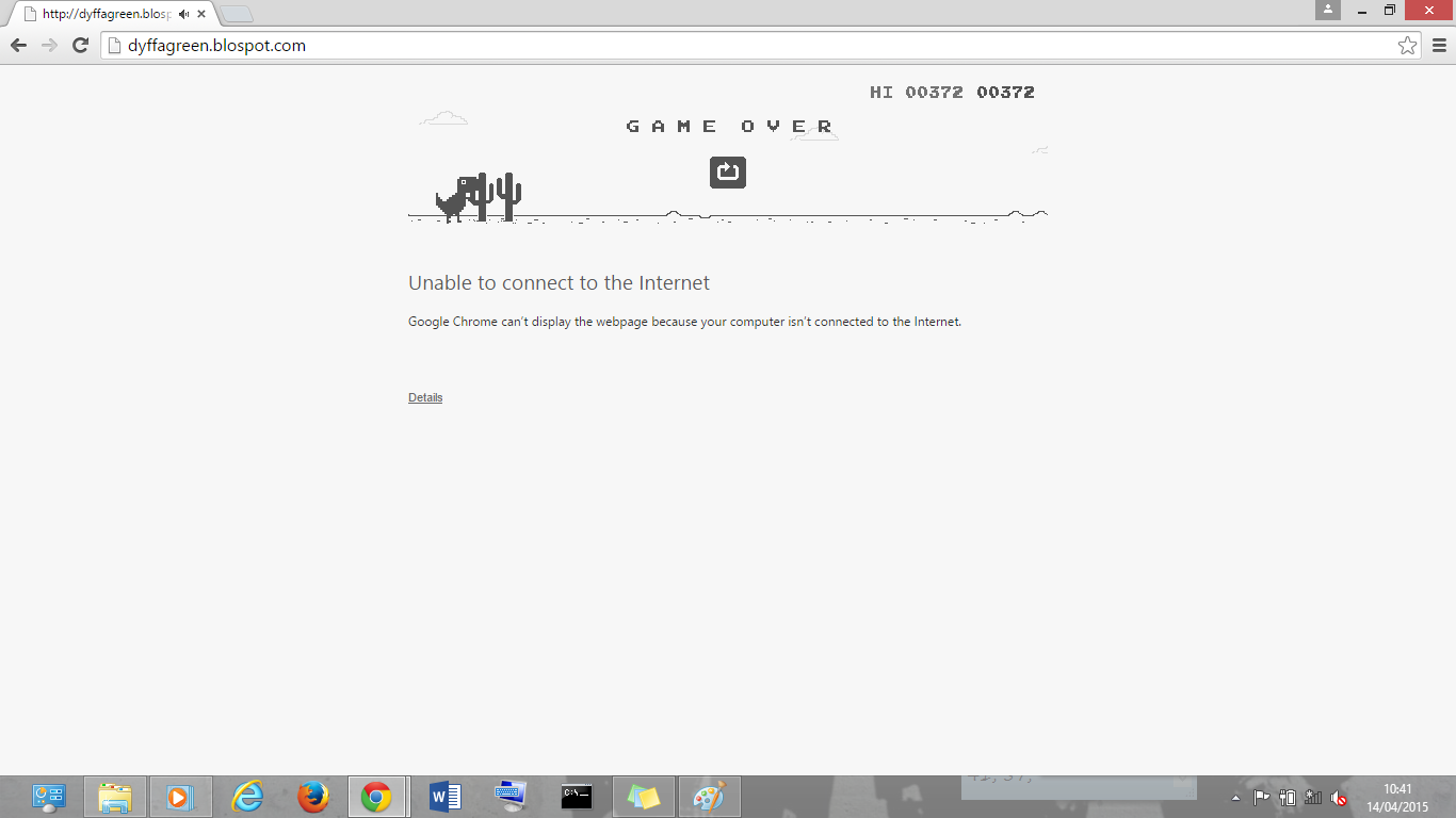 Unable to connect to the internet. Unable to connect to the internet