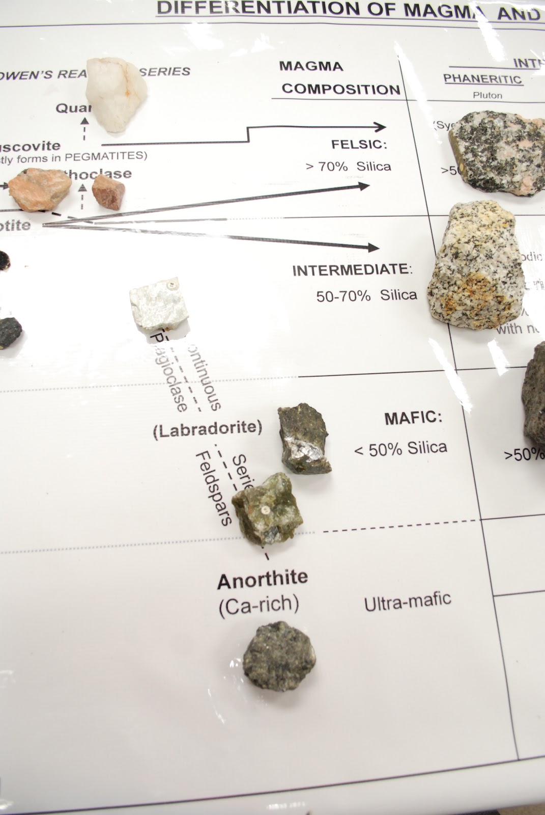 Historical Geology 1404 Fall 2012 Bowens Reaction Series The whole chart