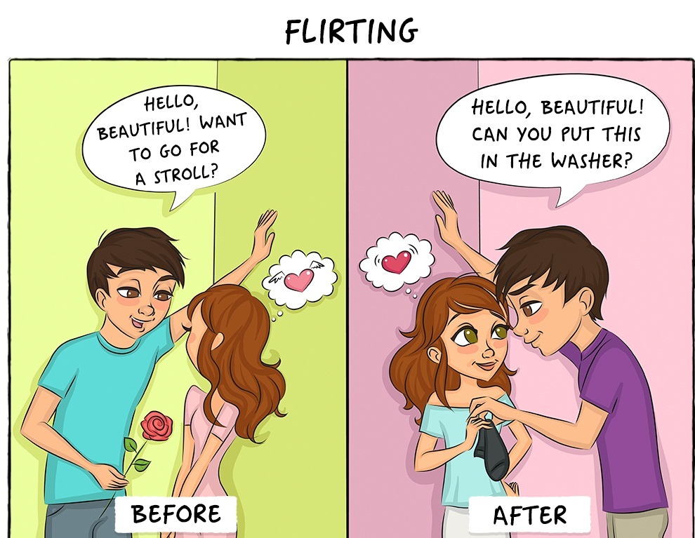 9 Funny Comics That Compare Life Before And After Marriage
