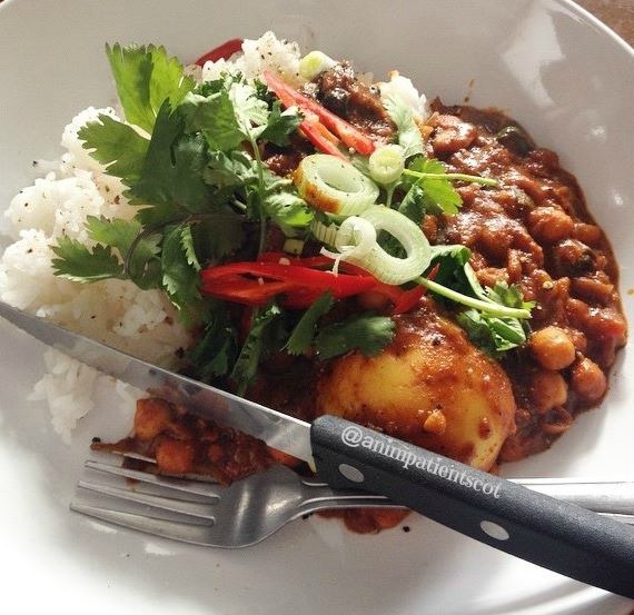 Chickpea, Potato & Spinach Rogan Josh An Impatient Scottish Girl