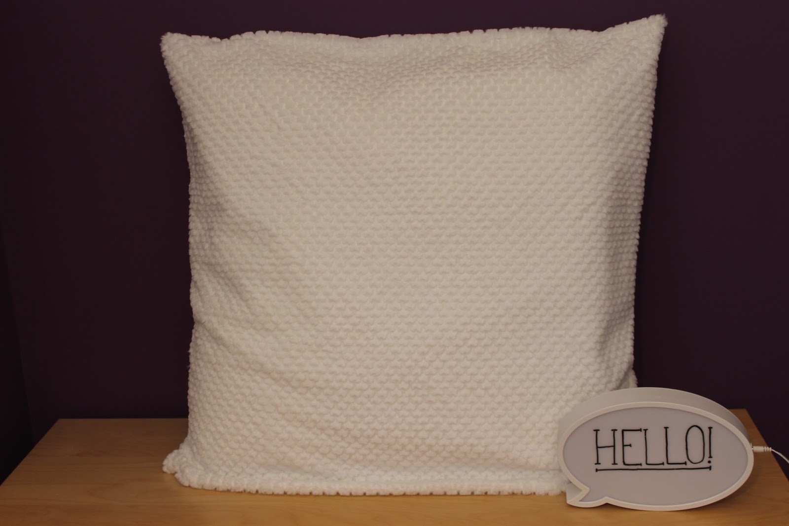 Lets Get Sewing A Big Fluffy Cushion