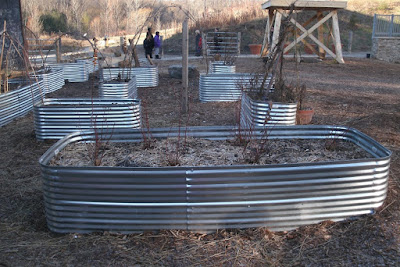 Evergreen Brick Works metal raised beds by garden muses: a Toronto gardening blog