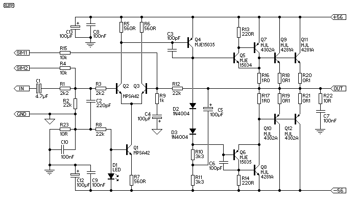 Build a 300 Watt Subwoofer Power Amplifier Circuit Diagram | Electronic