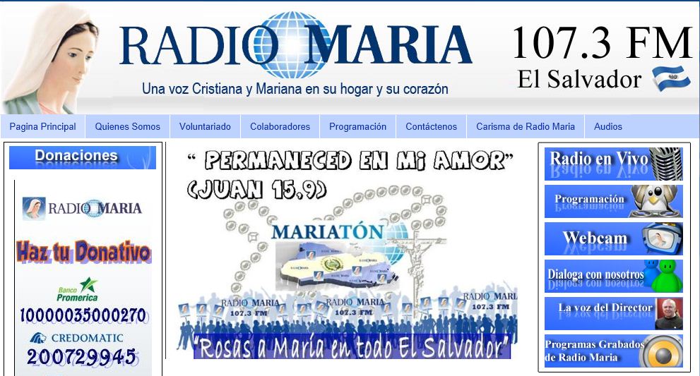 Católico = Universal Radios católicas de El Salvador