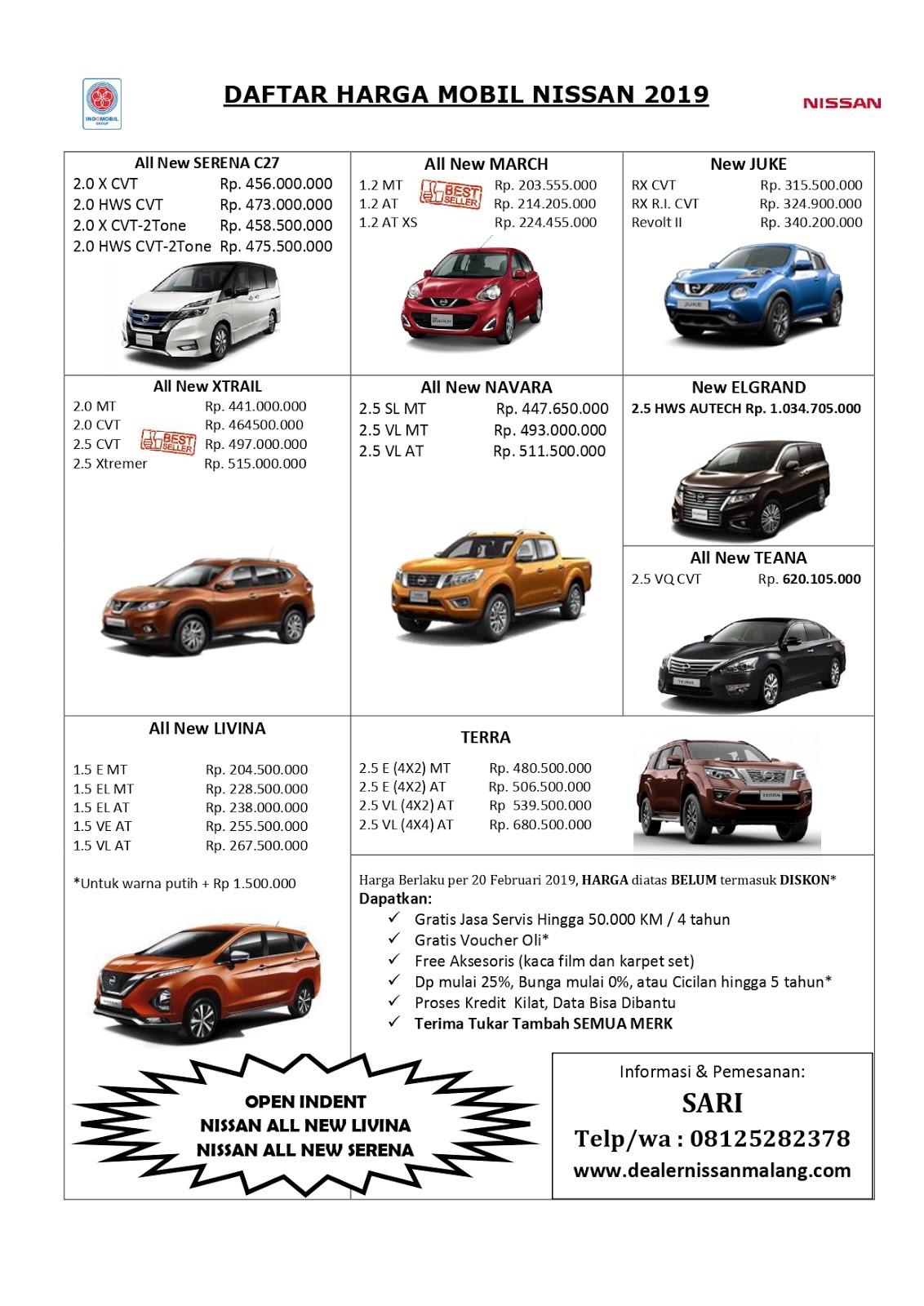 Daftar Harga Nissan Livina