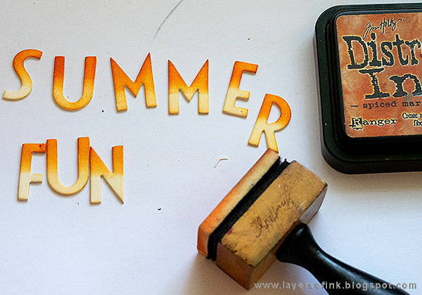 Layers of ink - Summer Fun Layout Tutorial by Anna-Karin Evaldsson