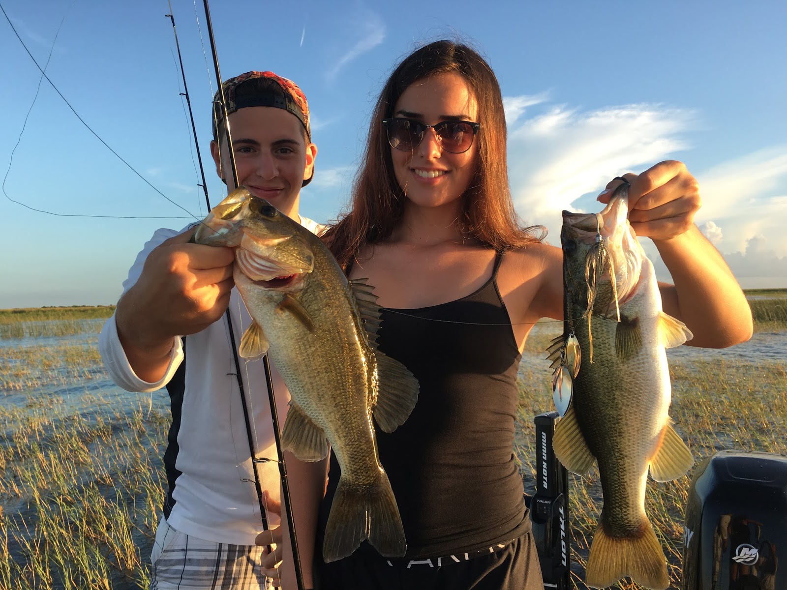 Okeechobee Fishing Report Early Morning spinnerbaits in the Kissimmee