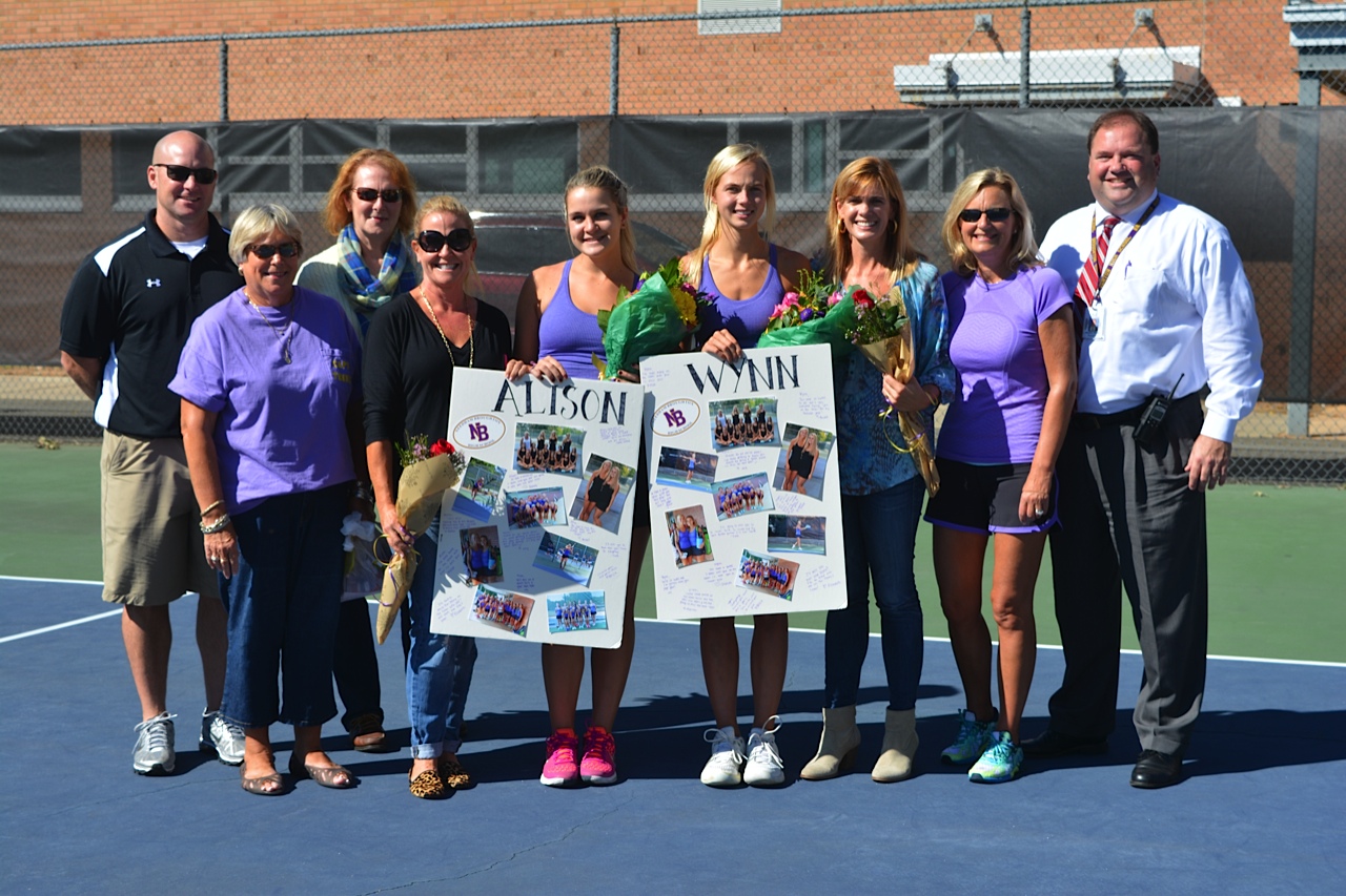 Celebrating Senior Day for Broughton Women's Tennis