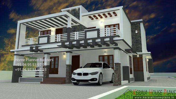 box type house design 2500 sqft. 