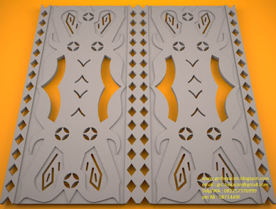 desain krawangan GRC motif Toraja