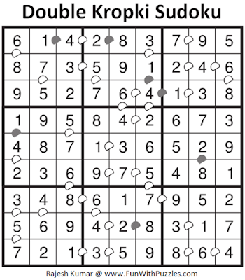 Answer of Double Kropki Sudoku (Fun With Sudoku #309)