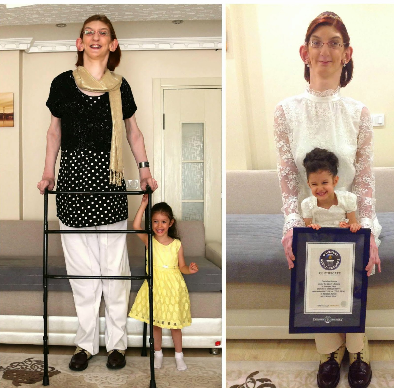 Incredible Duniyaa Year Old Girl Of Turkish Rumesa Gelgi Seven Feet Long