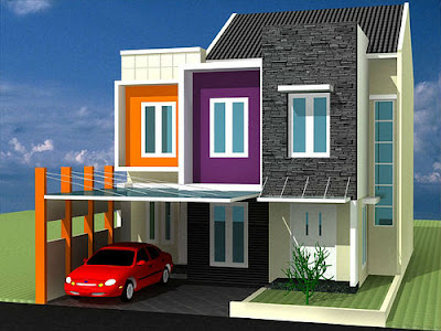 Gambar Desain  Rumah  Minimalis Modern  1 2  Lantai  