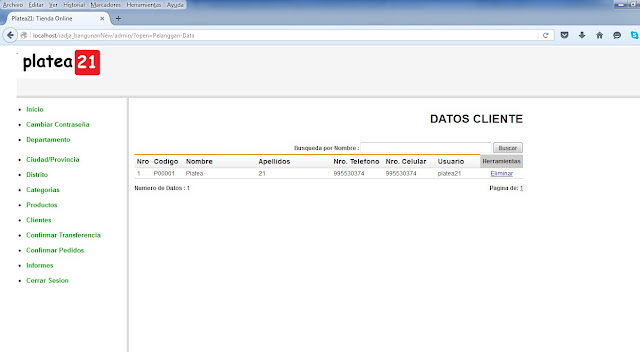tienda online php admin clientes clientes tienda online php admin