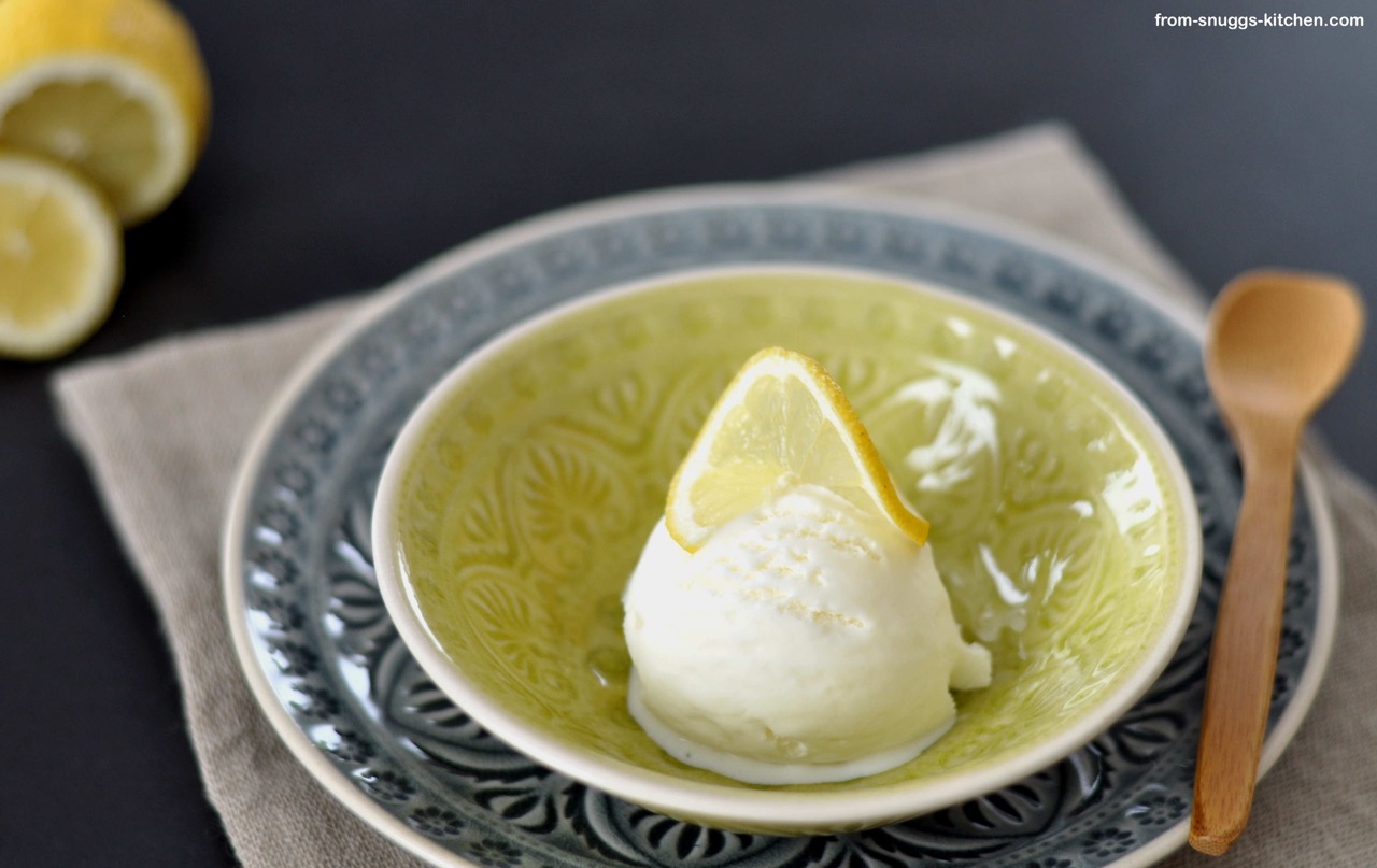 Wir retten: Eis - hier: Buttermilch-Zitronen-Eis - From-Snuggs-Kitchen