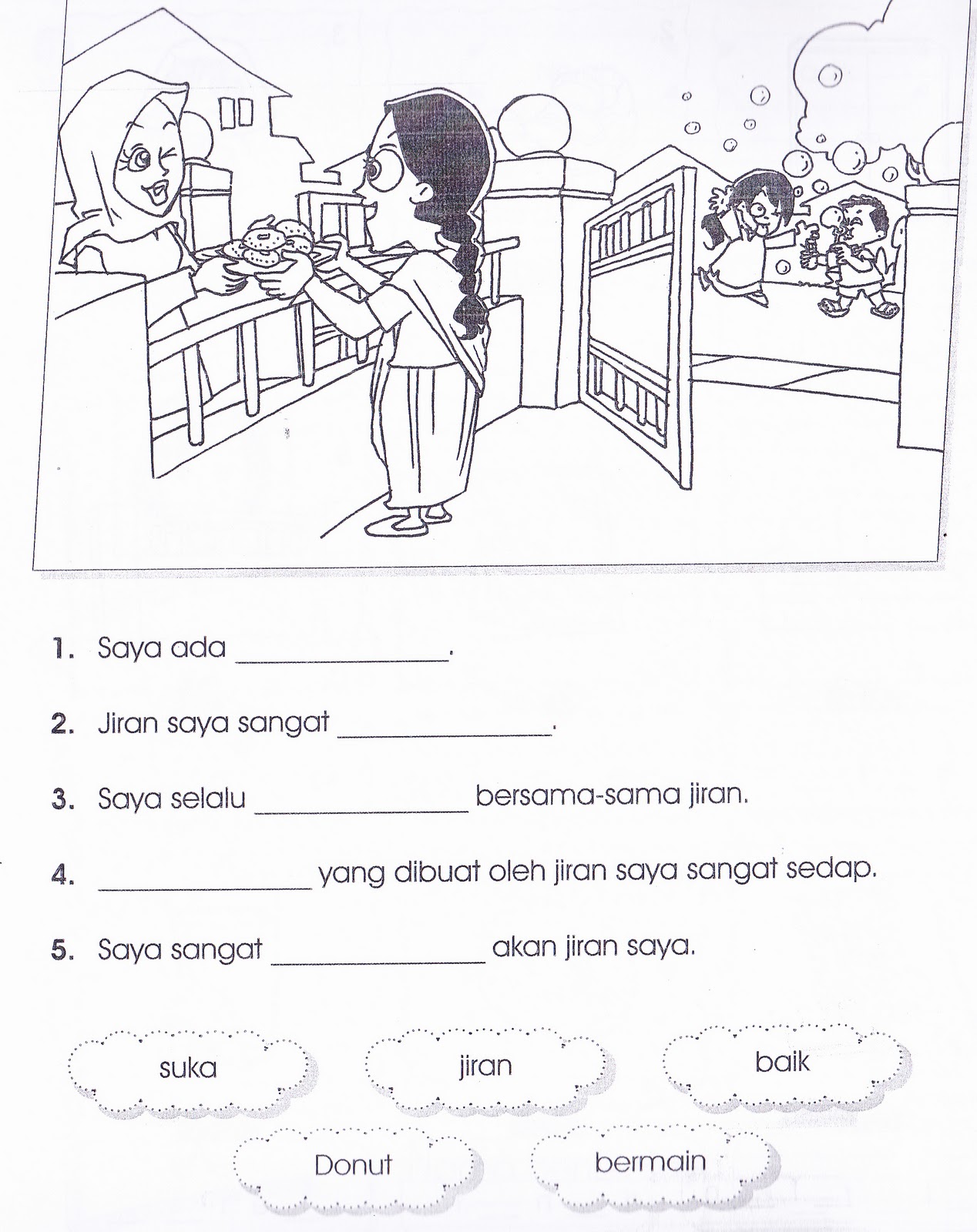 KSSR Bahasa Malaysia Tahun 1: Latihan Pengukuhan 2 (Isi 
