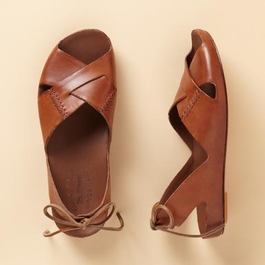 Vim and Verve: it might be too early for this: leather sandals