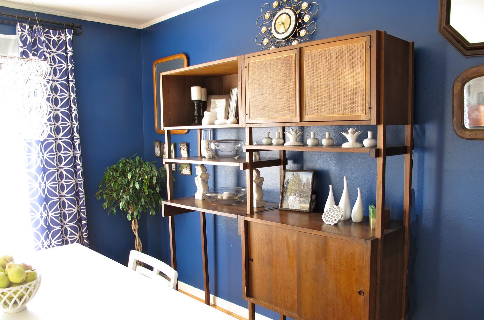 Two Bedrooms and a Baby: Navy Blue Dining Room