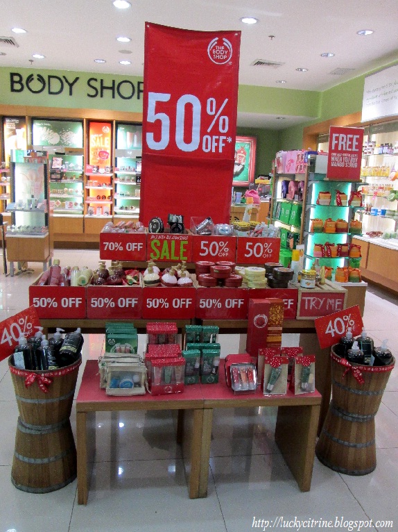 Lucky Citrine Amazing Deals at The Body Shop Post Christmas Sale