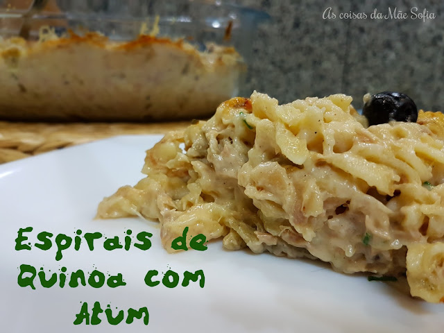 Espirais de Quinoa Com Atum e Sem "Cenas" Verdes