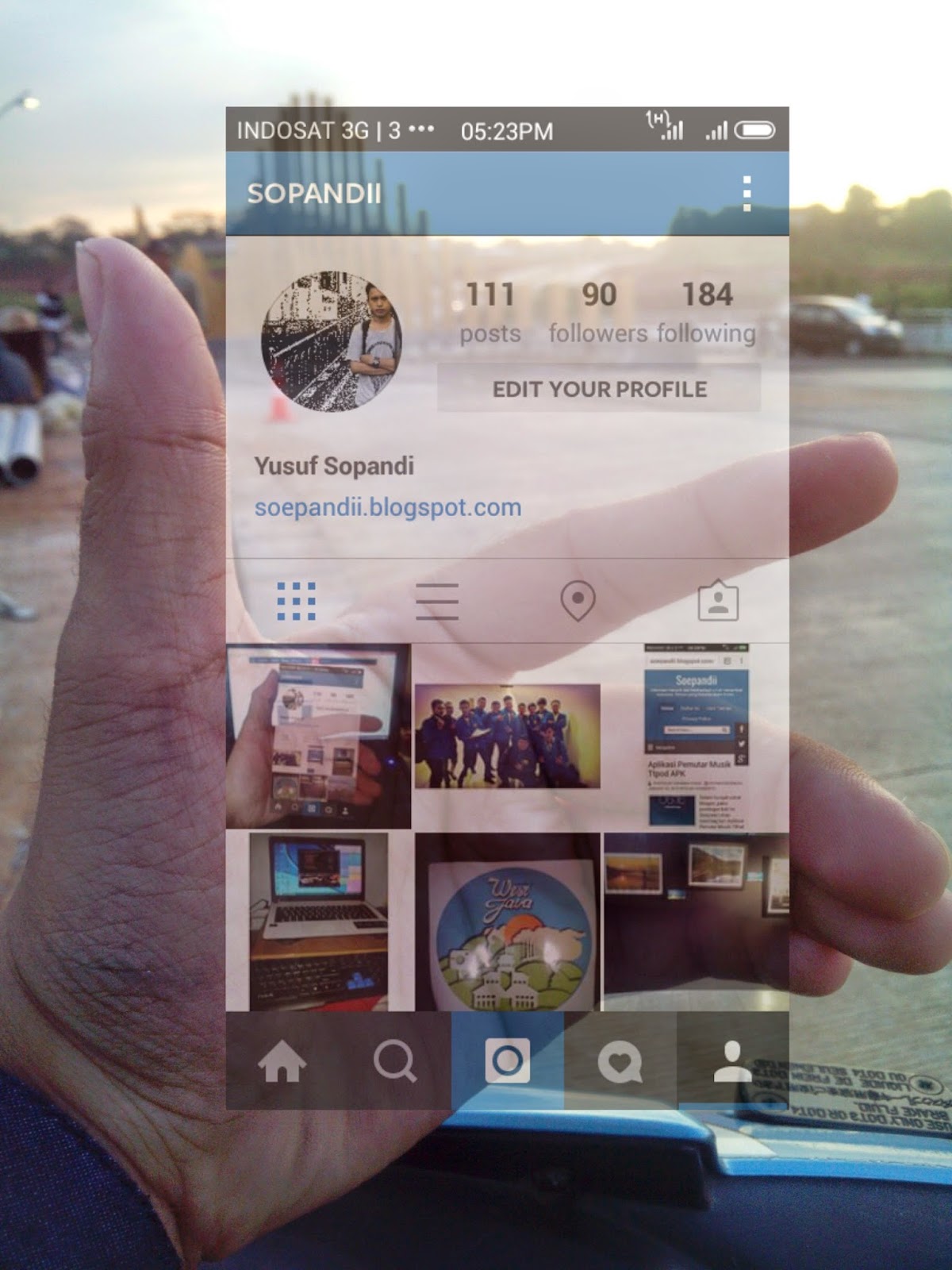 Cara Membuat InstagramInHand Atau Kekinian Dari Android Catatan