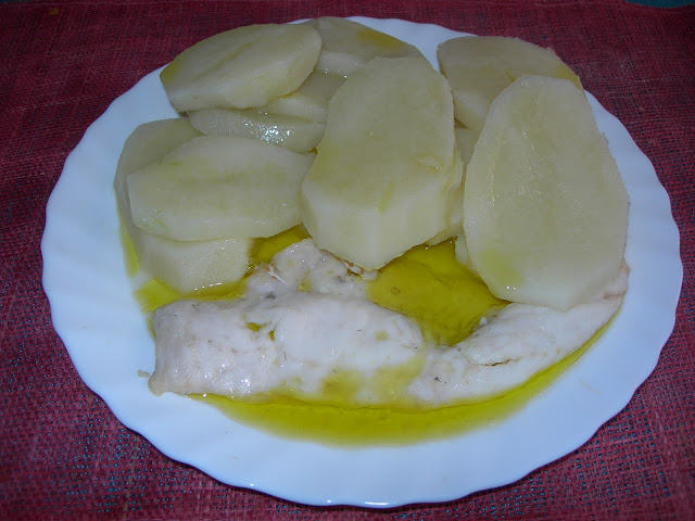 Filetes de merluza con aceite y limón