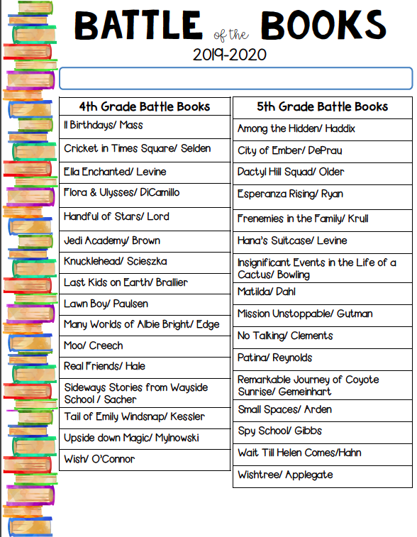 Field LRC Battle of the Books
