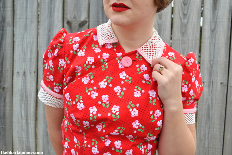 Flashback Summer: Early 1940s Valentine's House Dress