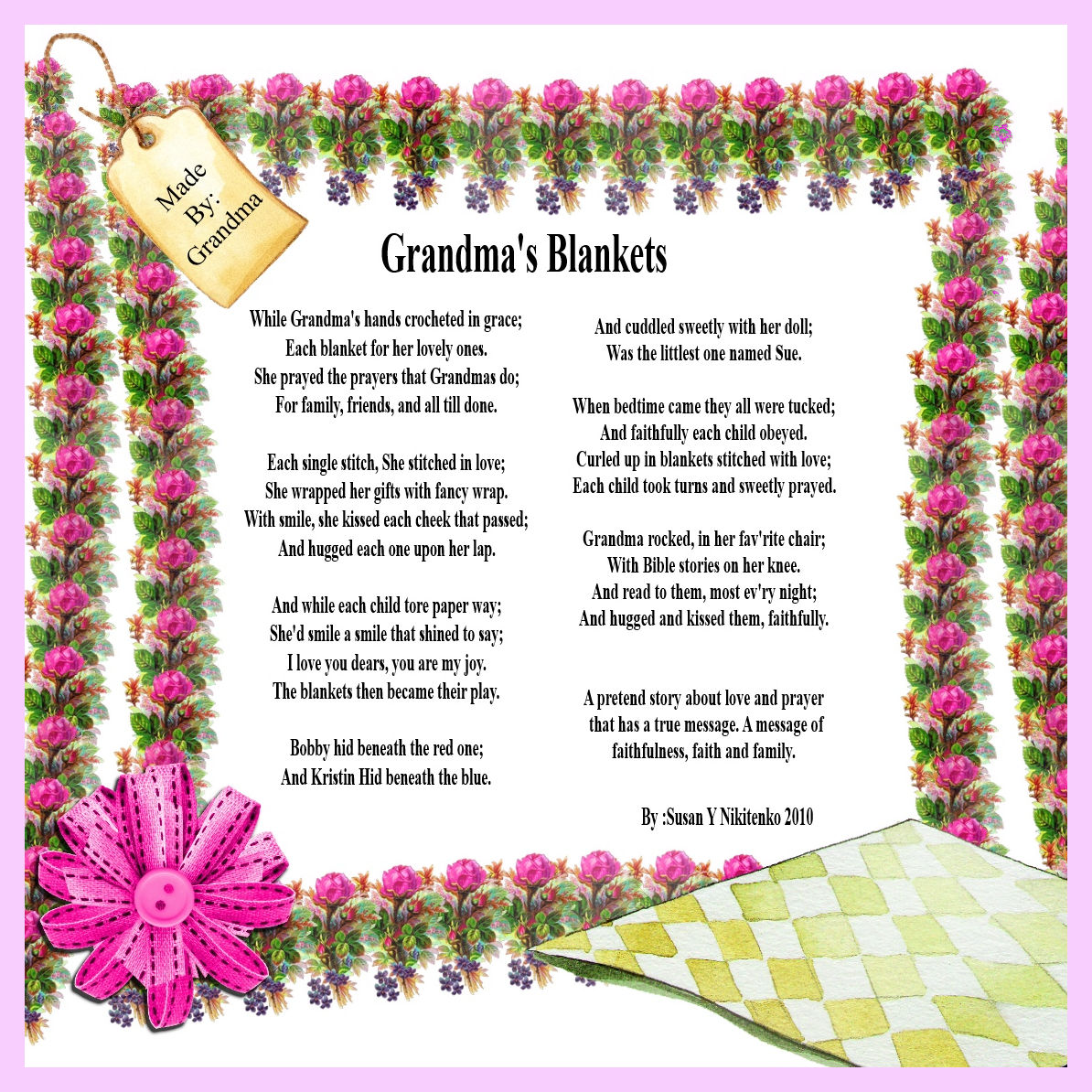 Grandma's Blankets By Susan Y Nikitenko