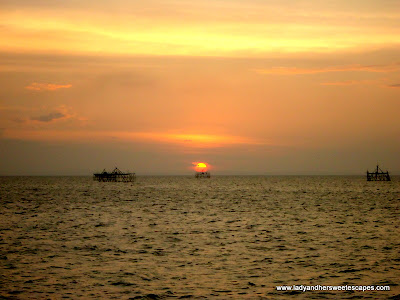 sunset at Bacolod Baywalk