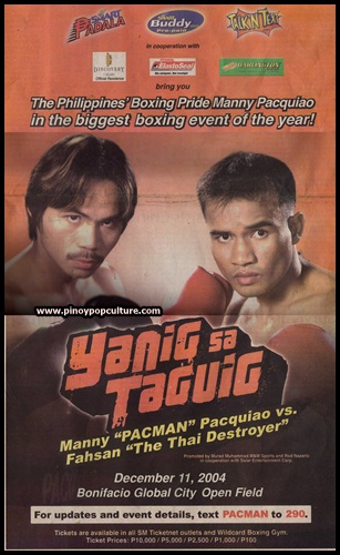 Manny Pacquiao, boxing matches,  Fahsan 