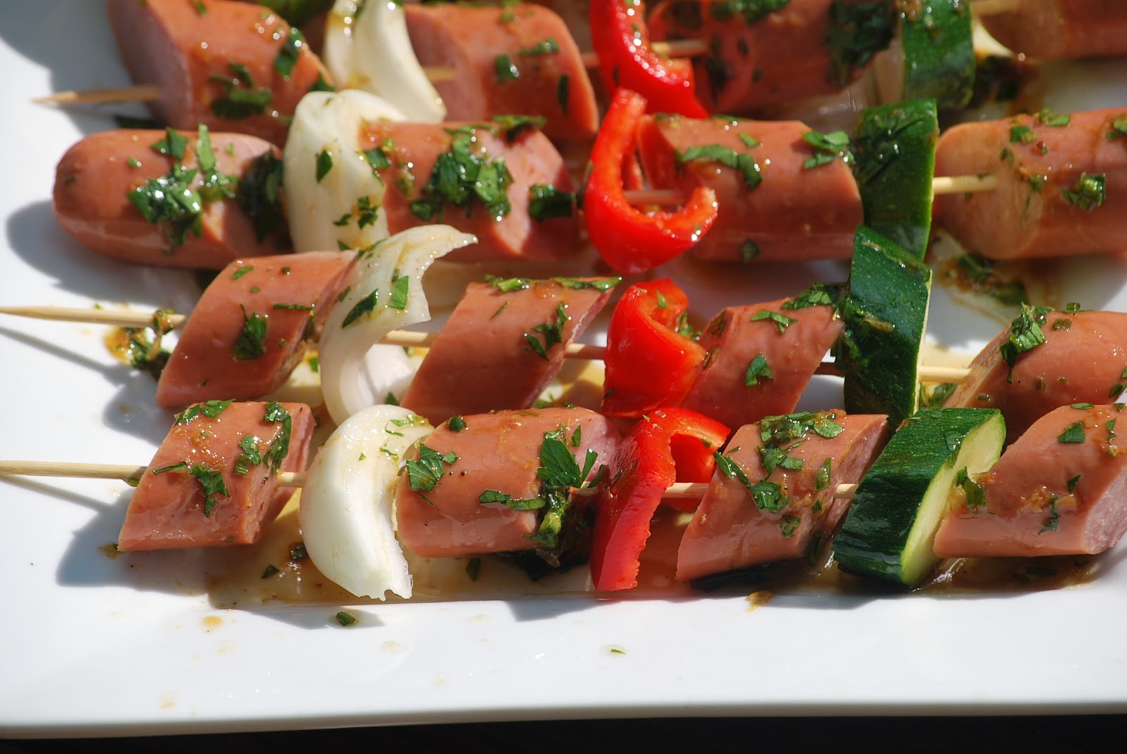 My story in recipes Turkey Sausage Skewers