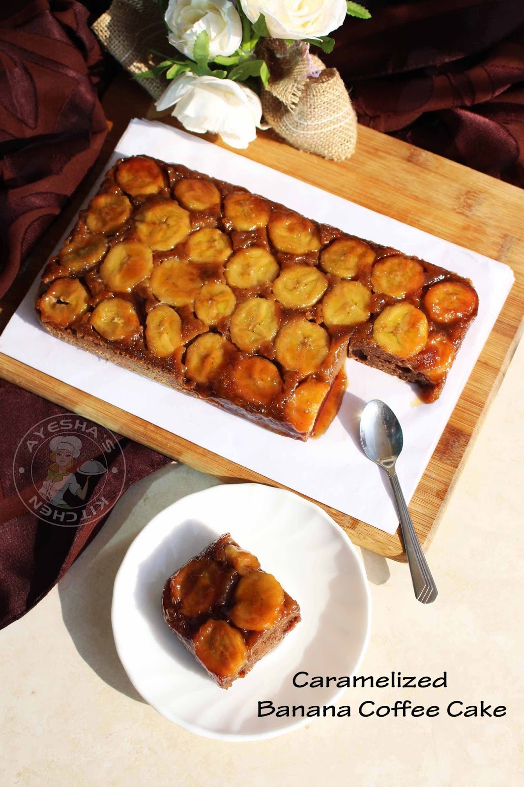 CARAMELIZED BANANA COFFEE CAKE HOMEMADE COFFEE CAKE