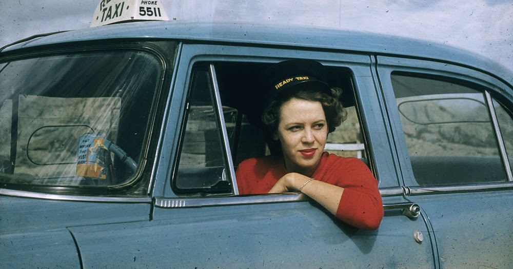 Taxi driver, Flin Flon, Manitoba, 1956 vintage everyday