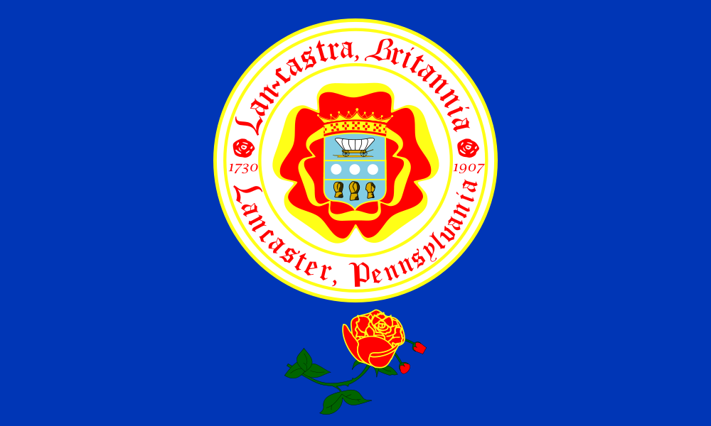 The flag of Lancaster, Pennsylvania