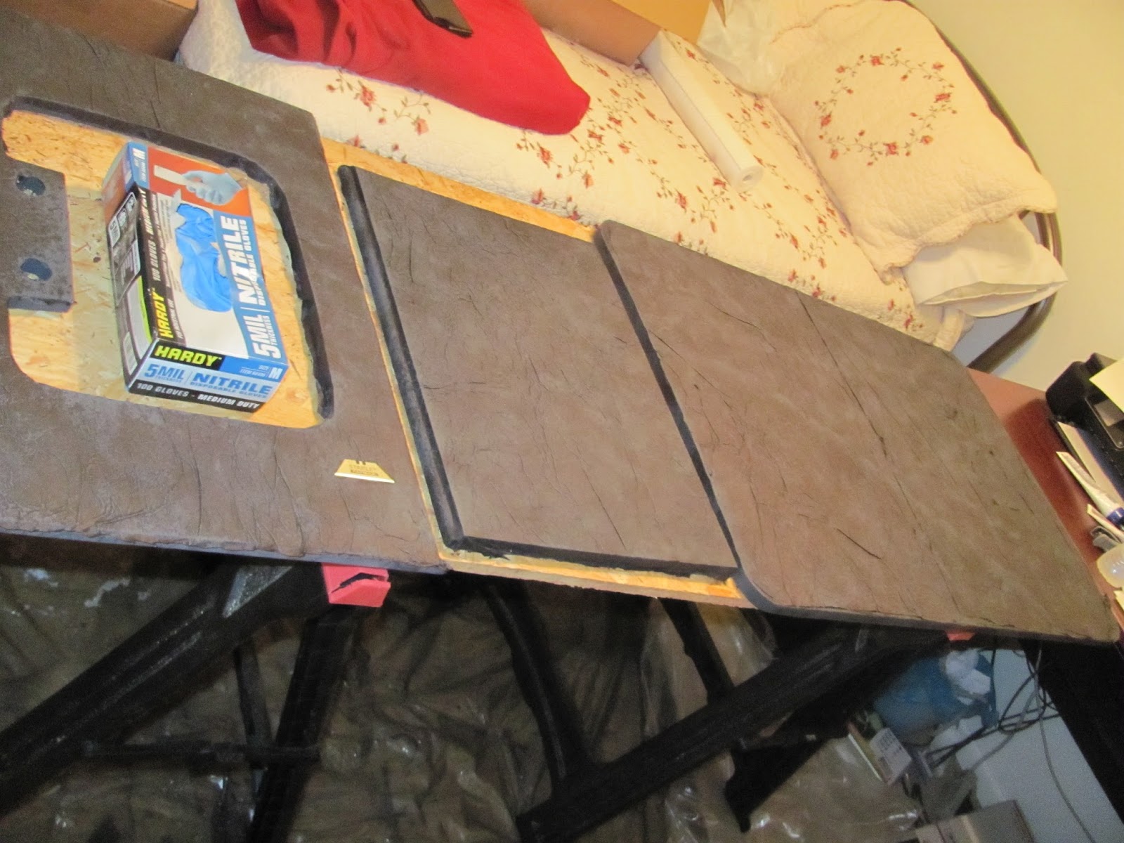 DIY momma DIY Faux Slate Countertops