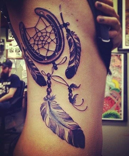 Dreamcatcher a forma de uma ferradura
