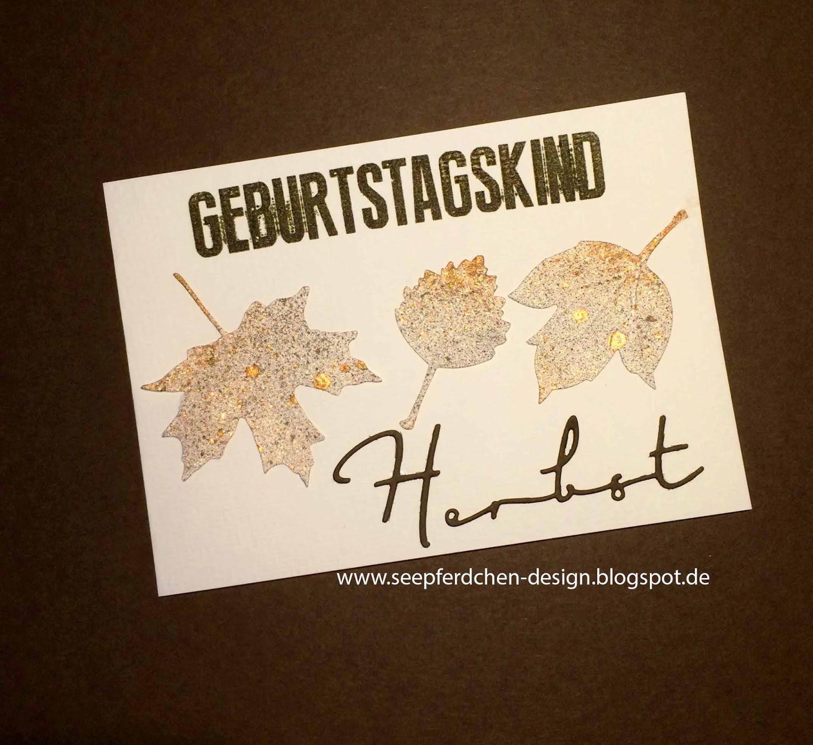 SeepferdchenDesign Geburtstag im Herbst
