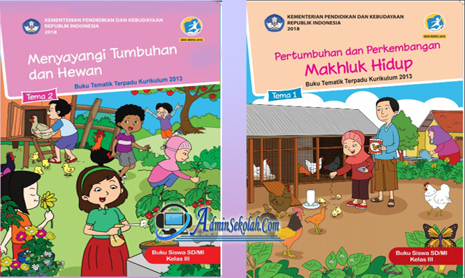 Download Buku Kelas 3 Sd K13 Revisi 2018 Semester 1 Full Buku Guru Dan Buku Siswa Admin Sekolah