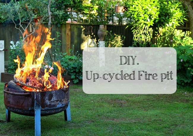 how to make an upcycled fire pit