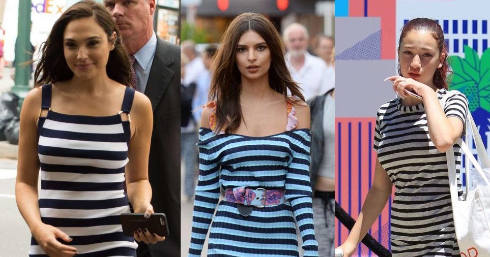 Gal Gadot Emily Ratajkowski And Danielle Bregoli Stripes Dress Battle ~ Krazy Fashion Rocks