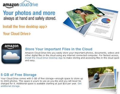Free Online Cloud Storage Amazon Cloud Drive
