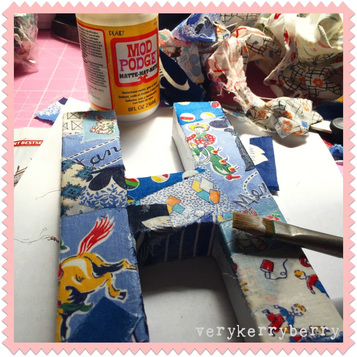 Mairascraft - Fabric Mod Podge is really tough, very durable AND