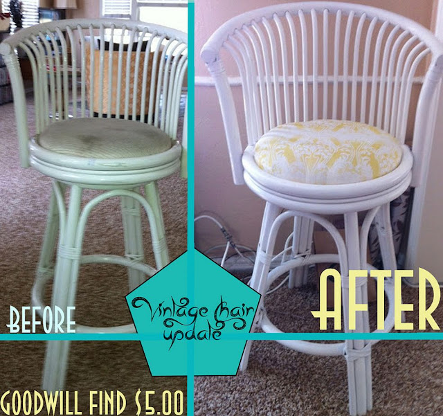 Vintage Rattan Chair Makeover Arts and Classy