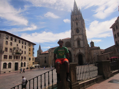 The beautiful Cathedral of San Salvador of Oviedo